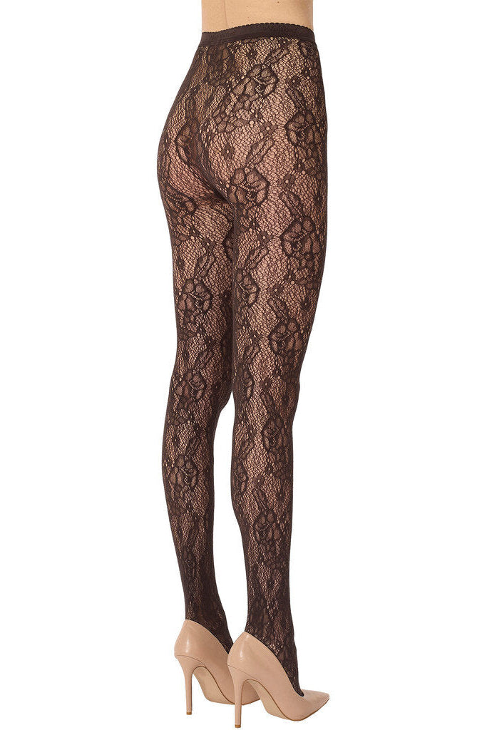 Infinite Rose Net strømpebukser - 4870 Dark Wood